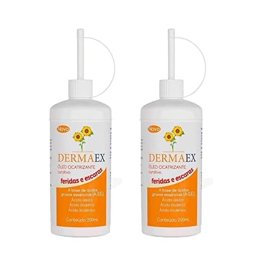 Dermaex Oleo de Girassol Para Feridas Cicatrizante 2x200mL