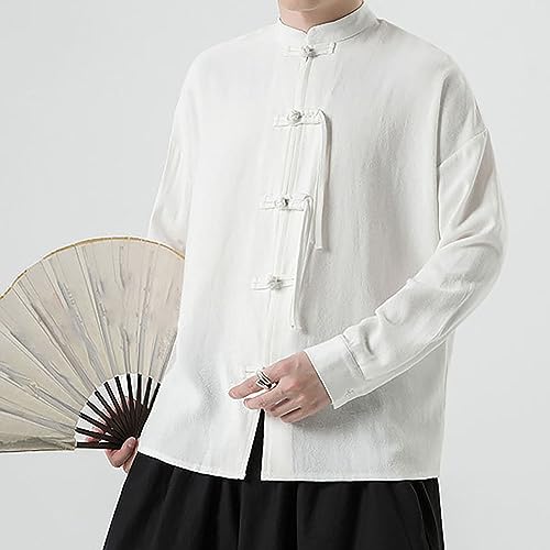 Men Chinese Traditional Tang Shirt Tai Chi Kung Fu Frog Button Top Kung Fu Jacket Clothing Chinese Traditional Cloths4