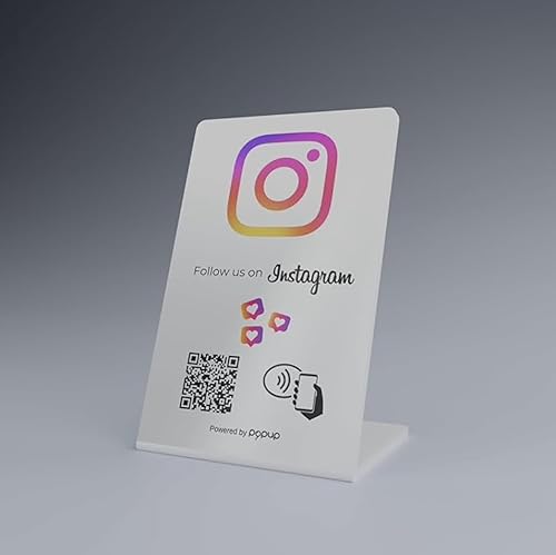 popup Espositore per Followers NFC PVC per aumentare Followers su