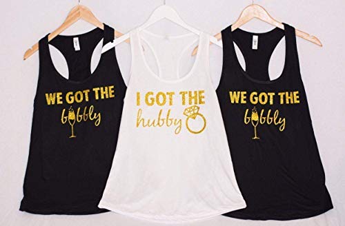 I got the hubby, we got the bubbly Champagne Glass - Bride, Bridesmaid, Maid of Honor - Bachelorette Party Shirts, Bridal Party Tank Tops, Bride Tank Bridal Party shirts - V necks and Crew Necks I got the hubby, we got the bubbly Champagne Glass - Bride, Bridesmaid, Maid of Honor - Bachelorette Party Shirts, Bridal Party Tank Tops, Bride Tank Bridal Party shirts - V necks and Crew Necks