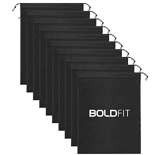 Boldfit Shoe Bag for Travel Pack of 10 & Storage Travel Organizer for