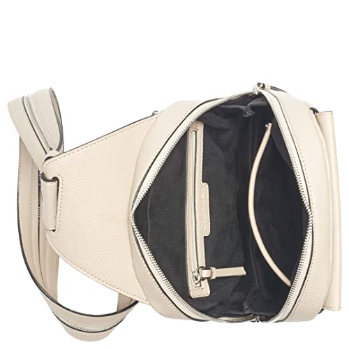 Image of Calvin Klein Women's Myra Backpack for Women - Vegan Leather Convertible Sling Backpack, 2 Pockets, Mushroom, One Size