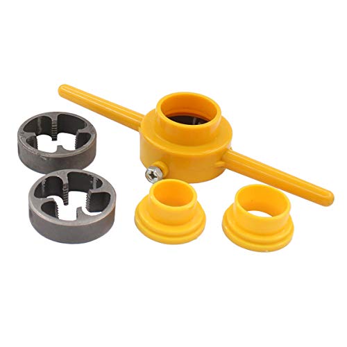 XtremeAmazing New 6 Pcs NPT Die Set PVC Tools Thread Maker Sizes: 1/2"
