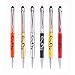 Stylus Pen Crystal Ballpoint Pens Capacitive Diamond Writing Pens Music Note Ball Point Fit All Touch Screens Device (6 PCS)