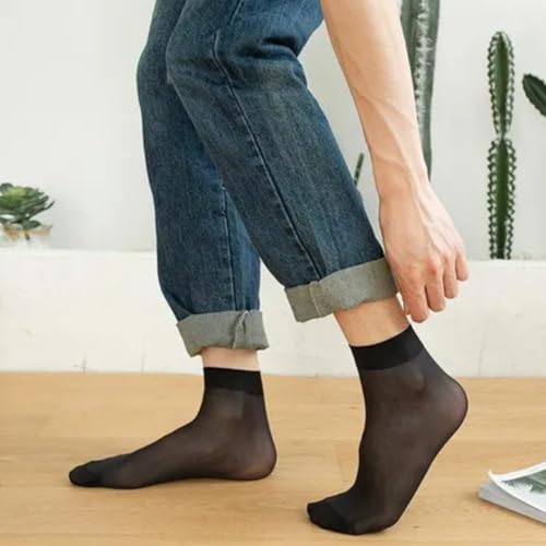 RCFINE 10Pairs Mens Athletic Socks Thin Cotton Socks Breathable Socks for Outdoor Sports Business Daily Life4