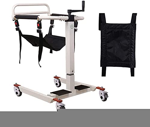 OSBELE Silla de Movilidad para Transferencia de elevación de Pacientes Silla de Transferencia de Pacientes, Ayuda portátil para elevación de Transferencia de Pacientes con Asiento Dividido de 180 °