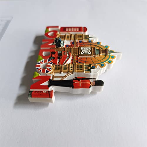 Imán de Nevera 3D London UK Resin Hecho a Mano miniatura 4