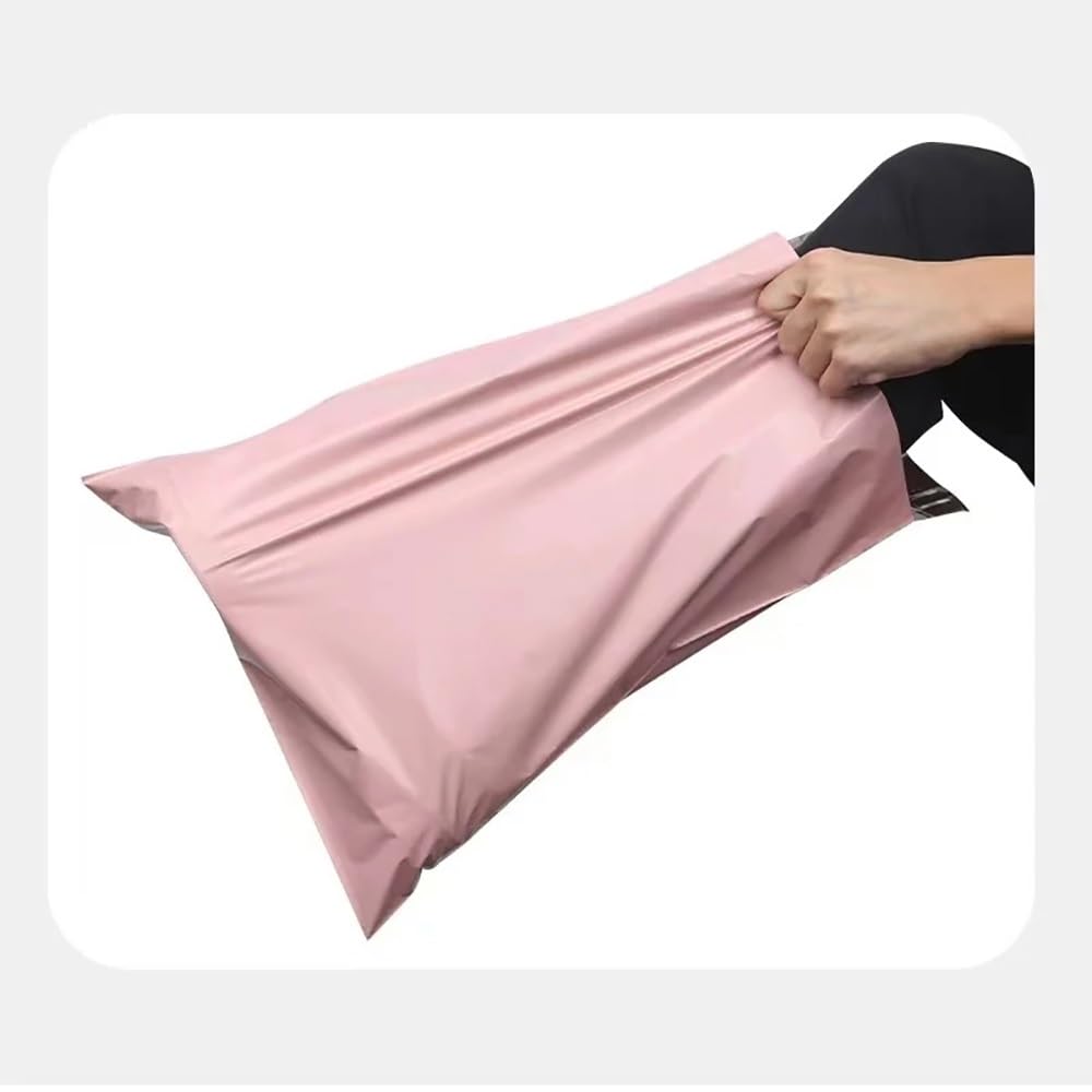 50 Pezzi Busta for Spedizione Busta in Plastica Rosa for Imballaggio Espresso Busta for Spedizione Impermeabile for Indumenti Ispessita Busta for Spedizione(38X52cm)