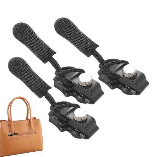 GTFYUDGH Kit de Reparación de Cremalleras para Chaquetas | Juego de 3 Tiradores Extraíbles Universales,Reparación De Cremalleras Rotas Y Arreglo De Abrigos - Para Mochila, Equipaje, Ropa, Vaqueros,
