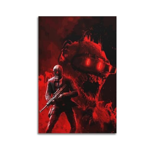 KIUYGPPJ Poster decorativo da parete su tela, motivo videogioco Killing Floor 3, stampa artistica moderna, per camera da letto, 20 x 30 cm