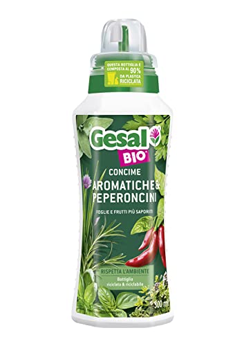 GESAL Concime BIO Aromatiche & Peperoncini, Per Foglie e Frutti più Saporiti, 500 ml
