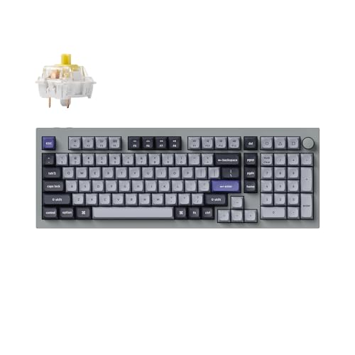 Keychron Q5 Pro QMK/VIA ���C�����X�J�X�^�����J�j�J���L�[�{�[�h 96%���C�A�E�g �v���O�����\�ȃm�u�t�� KSA �_�u���V���b�g PBT �L�[�L���b�v �z�b�g�X���b�v�\��K Pro �o�i�i�X�C�b�` Mac Windows Lin