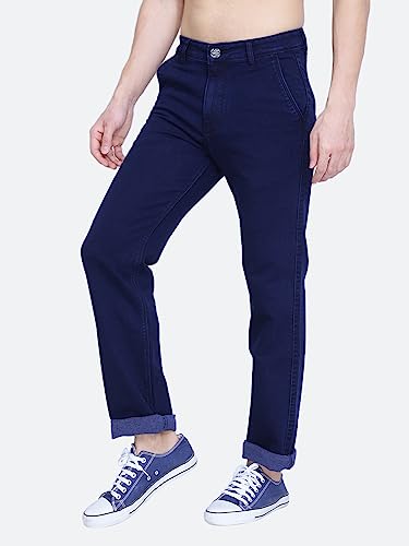 Image of Mid Waist Heavy Weight Stretchable Denim Material Front Cross Pocket Comfort Fit Jeans Pant for Men
