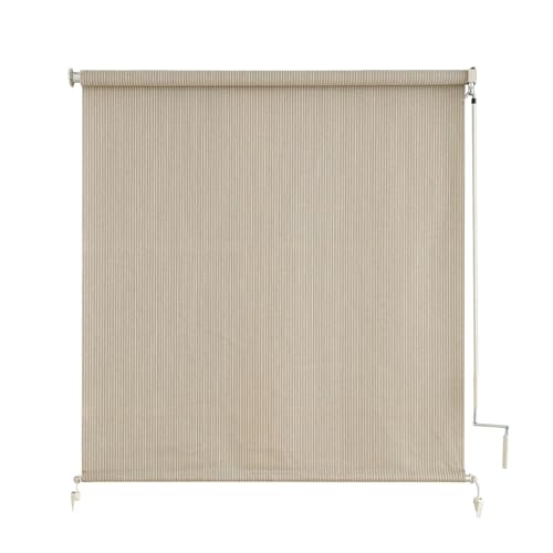 sunoff Outdoor Roller Shades, Cordless Patio Roller Up Blinds with Shade...