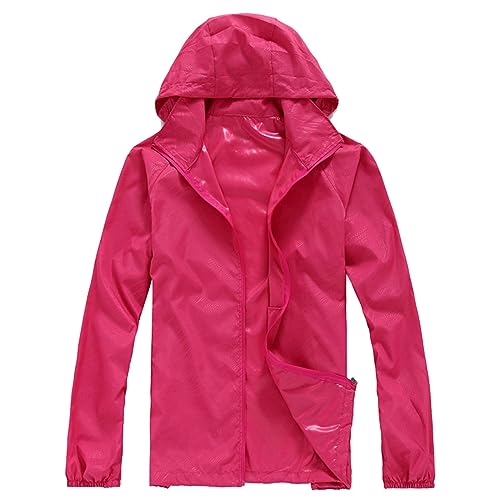 Manteau décontracté femme rose style patchwork veste de randonnée taille M - 3