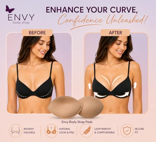 Coussinets push-up contre poitrine asymétrique : inserts façonnants correcteurs - 2
