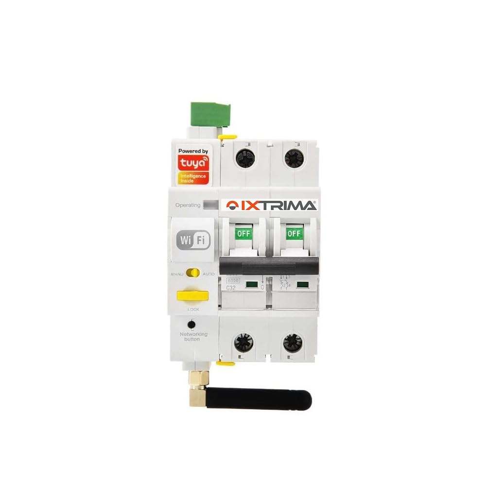 Interruttore Differenziale RCBO WiFi 1P+N 32A Tuya Smart per Protezione Circuiti e Controllo Remoto – ESR3532