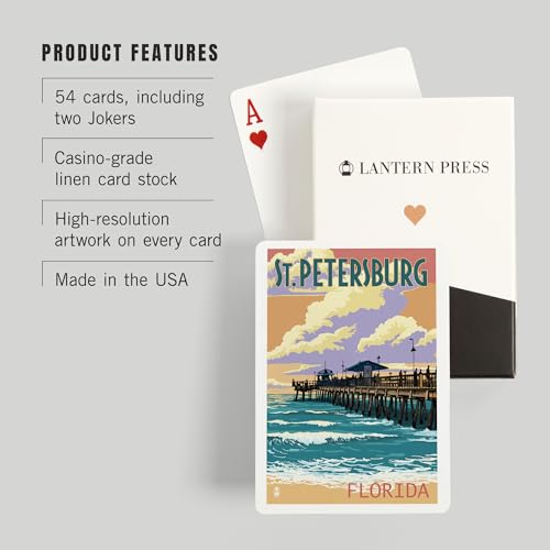 52 Naipes Poker St Petersburg Florida Puente y Atardecer miniatura 3