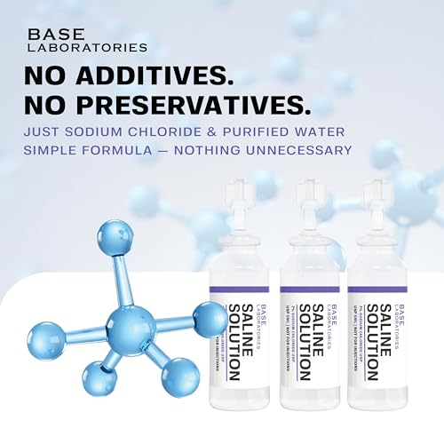 BASE LABORATORIES 7% Saline Solution for Nebulizer Machine | Saline Solution for Inhalation & Nasal Irrigation | High 7% Concentration l 50 Vials 5ml Unit Dose