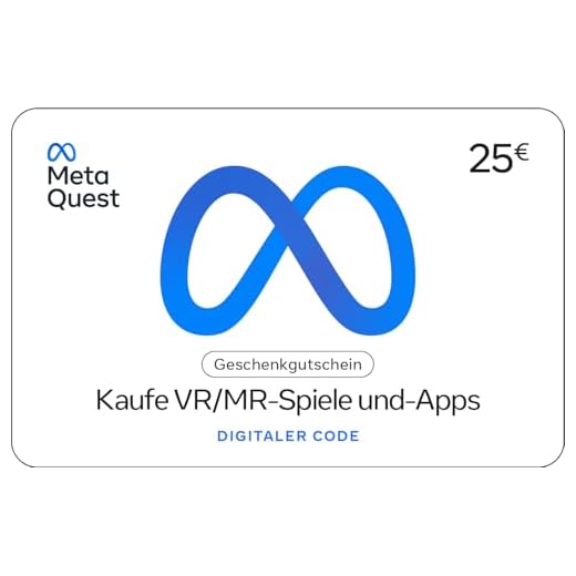 META QUEST Gift Code €25 - Download Code - Germany Only
