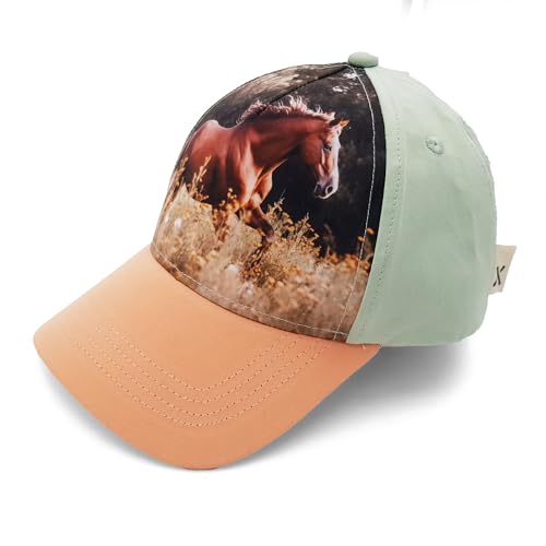 Casquette pour fille avec fermeture réglable et visière de protection