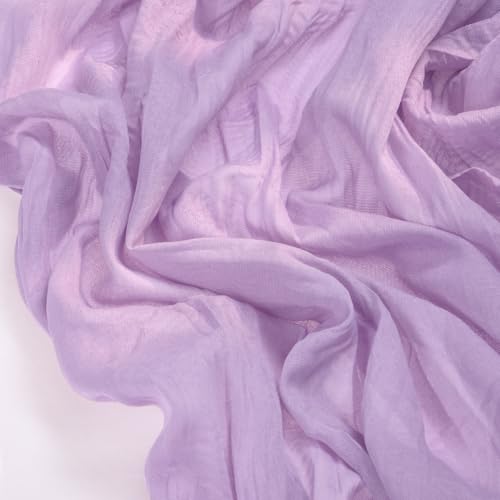 Image of Socomi Lilac Purple Lavender Cheesecloth Table Runner Easter Spring Boho Rustic Gauze 120 inch 10FT Cheese Cloth Runner for Wedding Party Baby Shower Birthday Home Decor Holiday Decorations