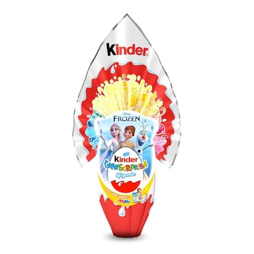Uovo di Pasqua Kinder GranSorpresa Gigante, uovo di cioccolato finissimo al latte con sorpresa Frozen, 320g
