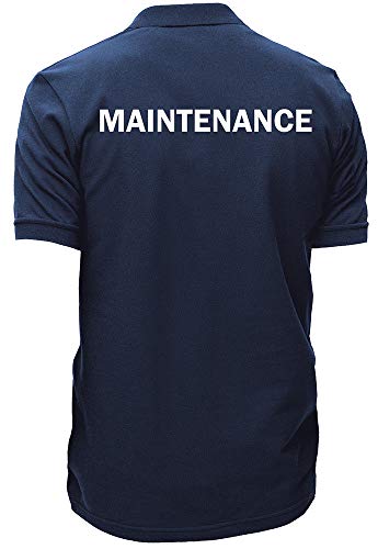Smart People Clothing Maintenance Easy Care Polo with Front and Back Screen Prints, Staff Shirt, Hotel Uniform, Housekeeping.3