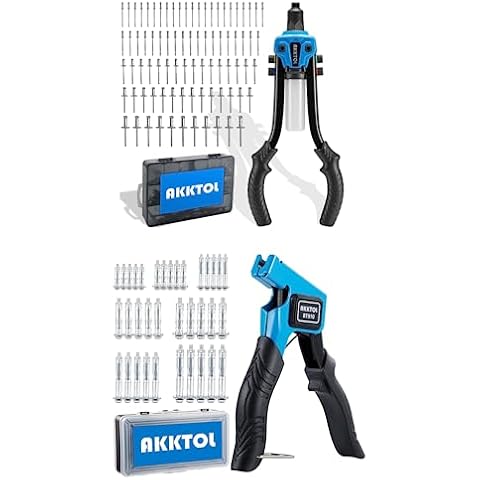 AKKTOL Hollow Wall Anchor Kit BT910 With AKKTOL Pop Rivet Gun Kit BT811 Cover