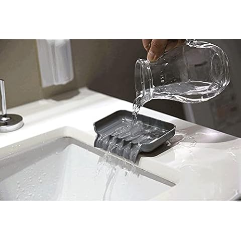 ECOMADE ARENA Water Repellent Self Draining Non Slip Soap Dishes with Suction Cups, 3 Pack (Solid Pink x 3pcs) Cover