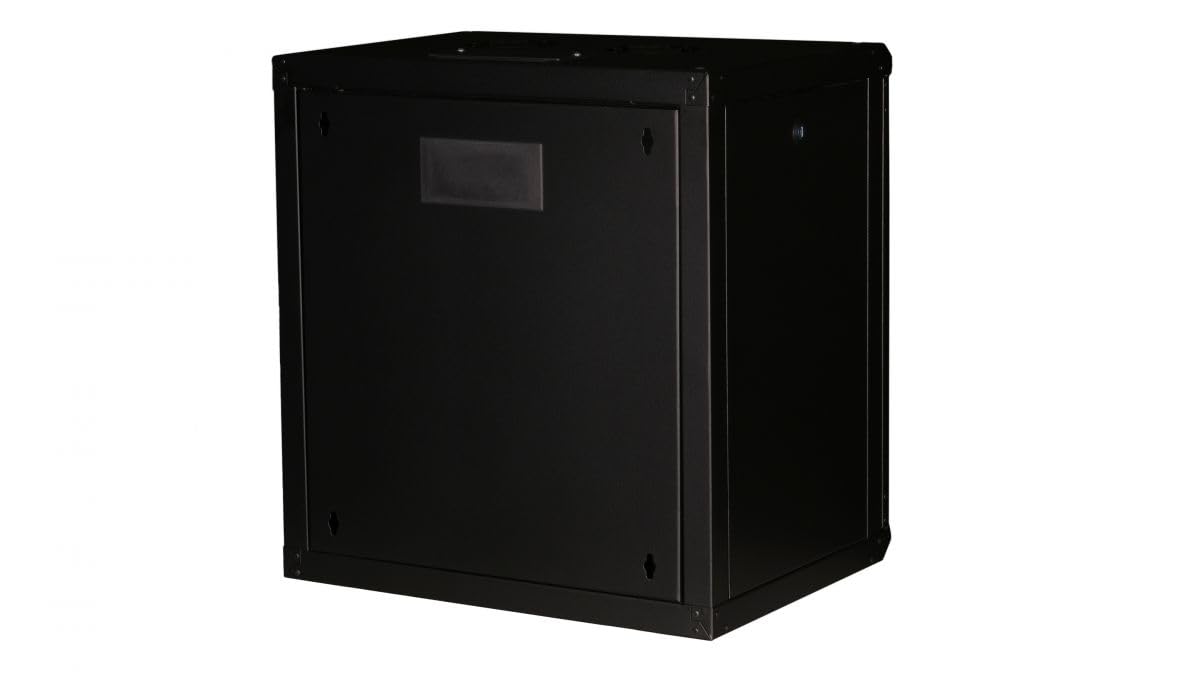 Equip Armoire pour Serveur 19" 12U 600 x 450 mm avec Porte en Verre Noire
