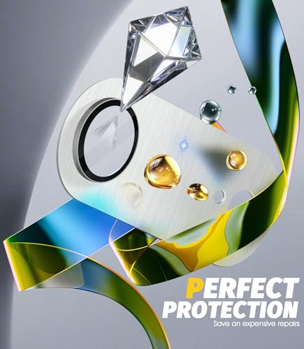 Image of PreCure (2 Pack) Camera Lens Protector Compatible with iPhone 17 Air, Premium Brushed Aluminum Alloy Frame + Tempered Glass, Precise Camera Cutouts, Anti-Scratch, Ultra HD Clarity - Silver