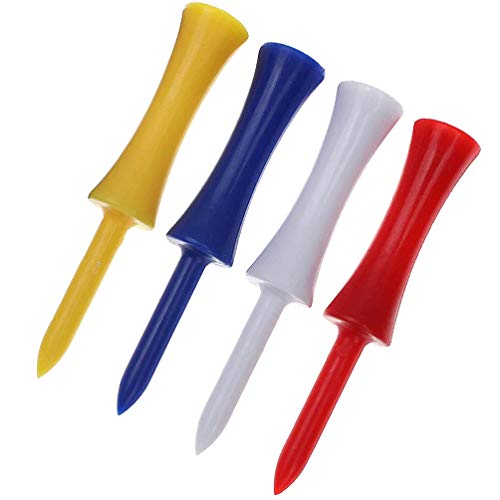 CLISPEED 100 Pcs PlÃ¡stico Tees de Golfe Almofada de Borracha Top Golf Tee Titulares Ferramenta de E