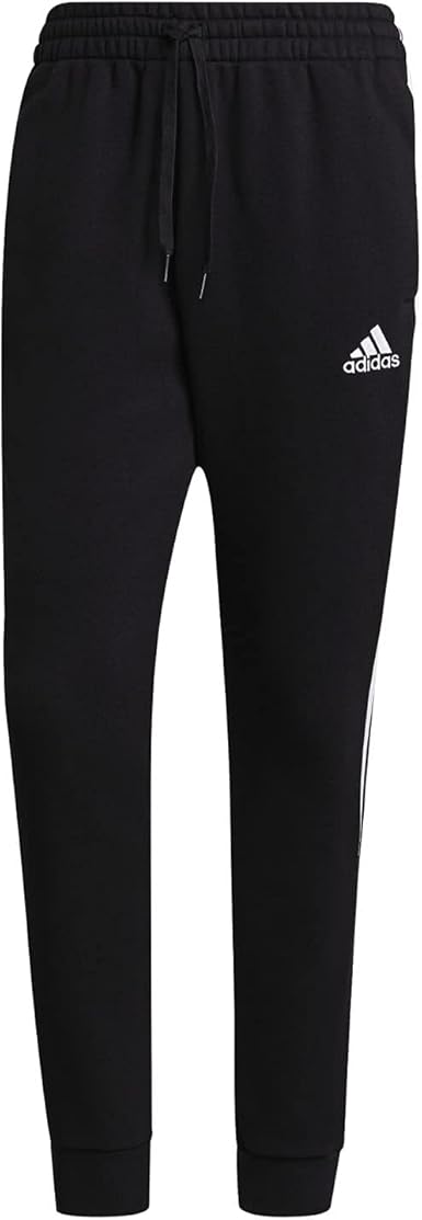 adidas Essentials Fleece Tapered Cuff 3-Stripes Broek - Zwart | adidas  Officiële Shop