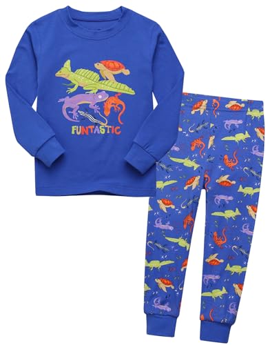 Image of VAENAIT BABY 12Months-12Years Toddler Kids Junior Boys Car Train Fireman Snug fit Sleepwear Pjs Set