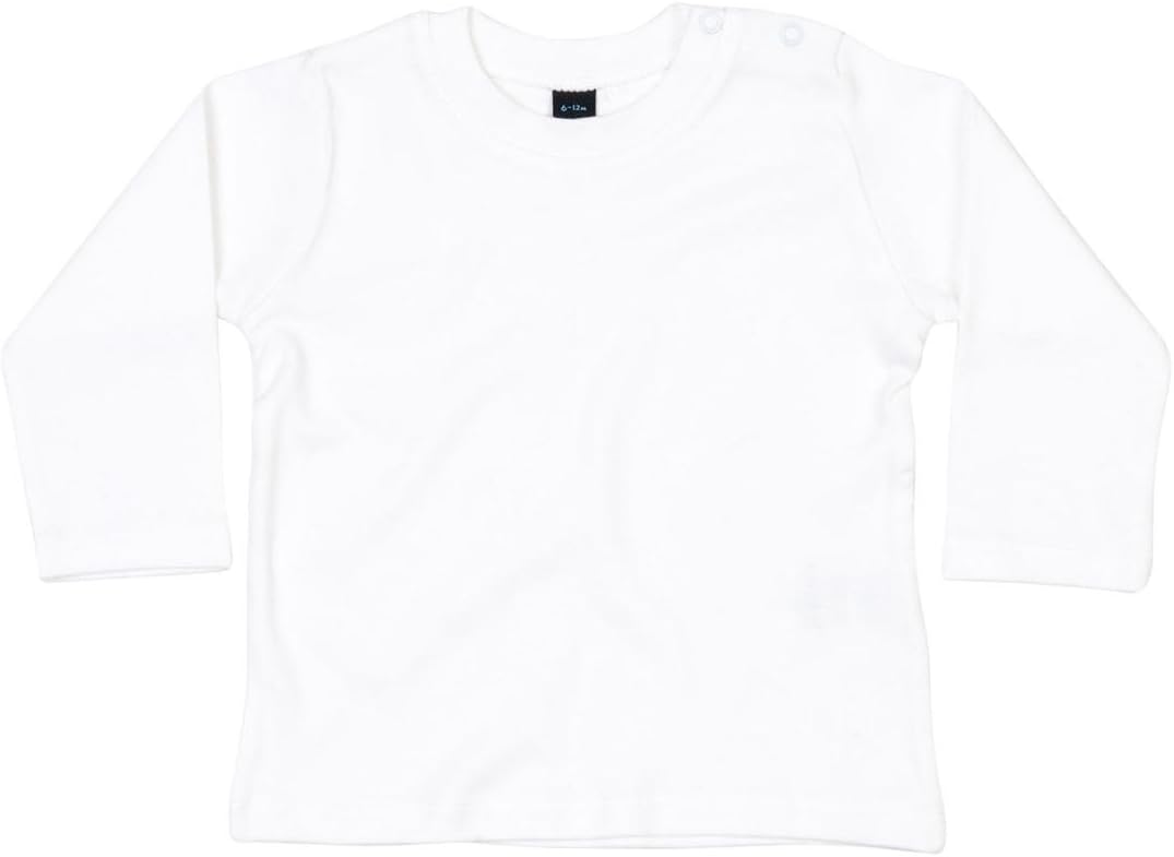 Babybugz Baby Long Sleeve T White 3-6 Months