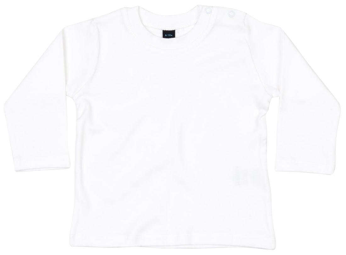 Babybugz Baby Long Sleeve T White 3-6 Months