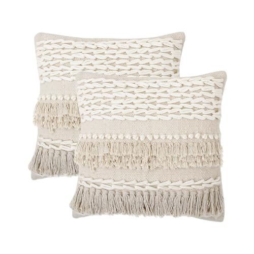 REDEARTH · Tufted Throw Pillow Cushion Covers - Boho Textured