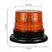 NISUNS Amber 40 LED Rotating Warning Safety Flashing Beacon Strobe Lights with Magnetic and 16ft Straight Cord for Vehicle Trucks Cars and Forklift,12V-24V