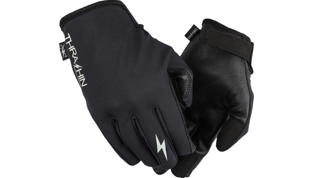 Thrashin Supply Co Stealth Windbreaker Gloves Large Black