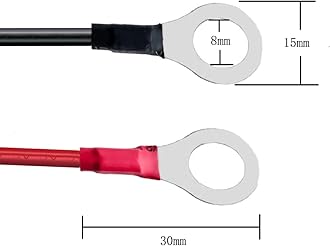 ZkeeShop XT60i to O Ring Terminal Cable，More Than 8A，12AWG Extension Cable XT60i Female to O Ring Connector XT60i-f for Lipo Batterie (12AWG-(10FT))