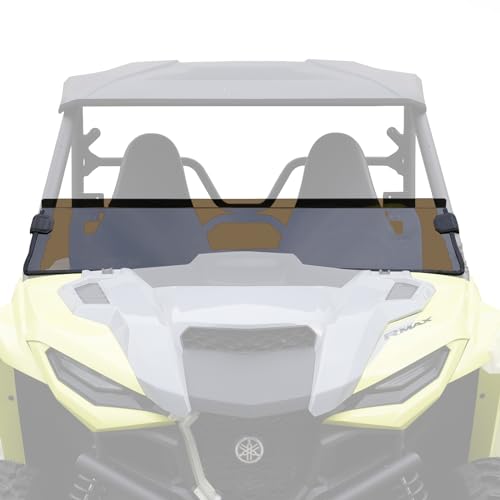 KIWI MASTER Tinted Hard Coat Poly Half Windshield for 2021-2025 Y...