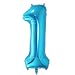 40 Inch Numbers 0-9 Helium Foil Digital Mylar Balloons for Birthday Party (1, Blue)