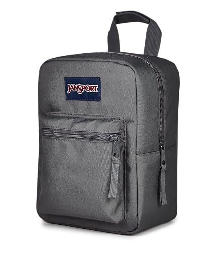 Image of JanSport Big Break Insulated Lunch Bag - Travel Cooler, Smokey Grit | Small Compact Soft-Sided Travel Cooler for Day Trips