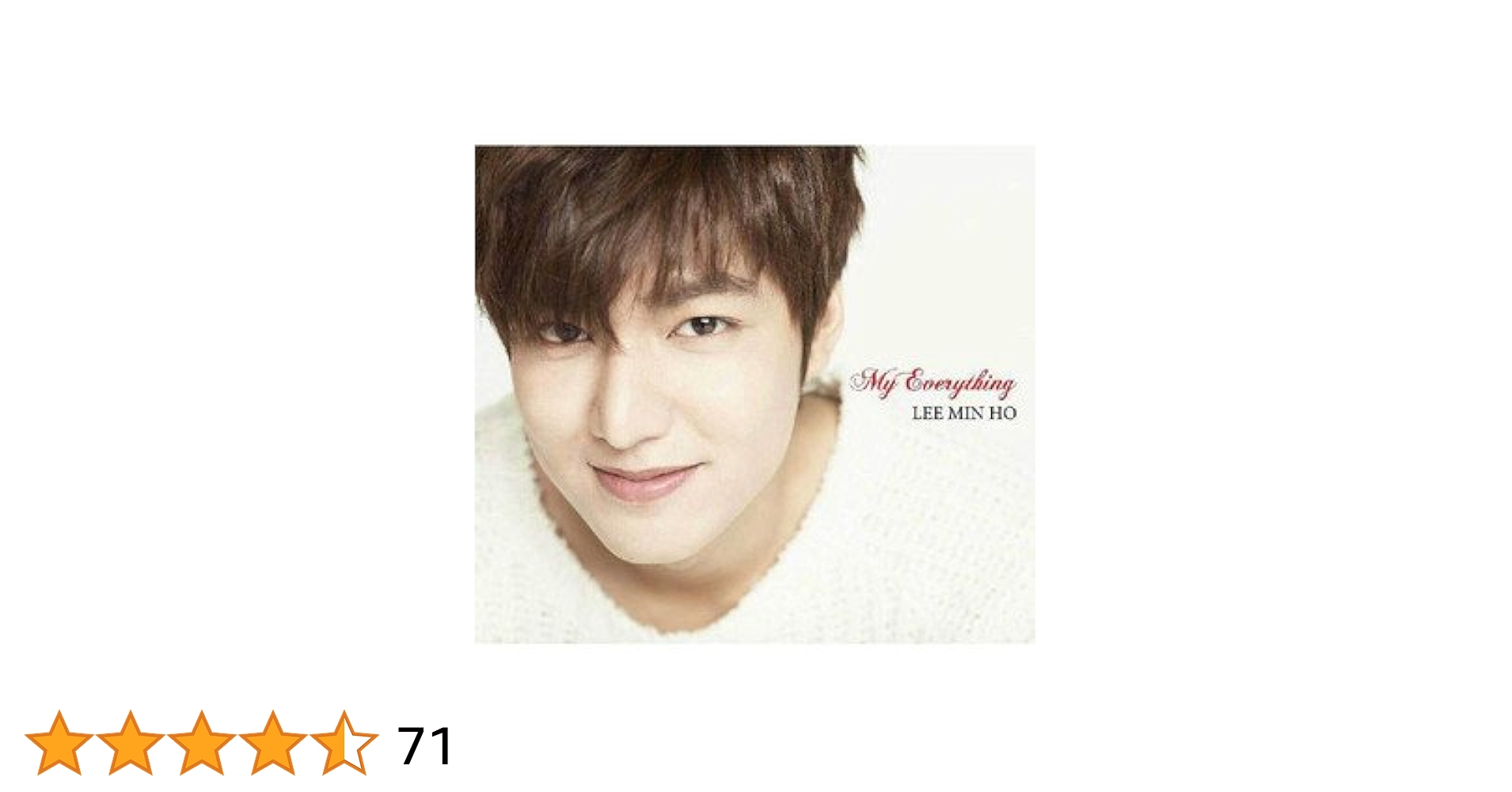 イ・ミンホ　First Special Album MY EVERYTHING 1st アルバム「My Everything」Type-B / イ・ミンホ
