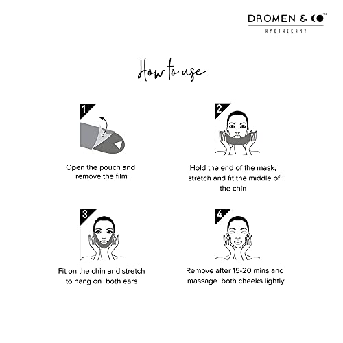Image of Dromen & Co Double Chin Reducer Mask Combo | No More Double Chin Mask | V Line Chin up mask | Skin Firming and Tightening | Double Chin Reducer Mask | Pack of 3