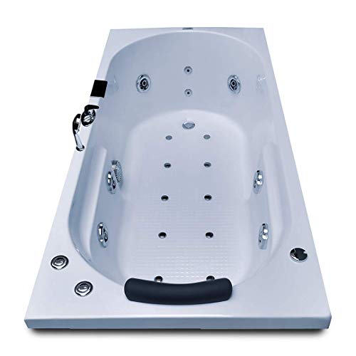 Image of MADONNA Divine 5.5 Feet Acrylic Bathtub with Whirlpool Massage, Bubble Bath, Back Massager and Filler System (White)