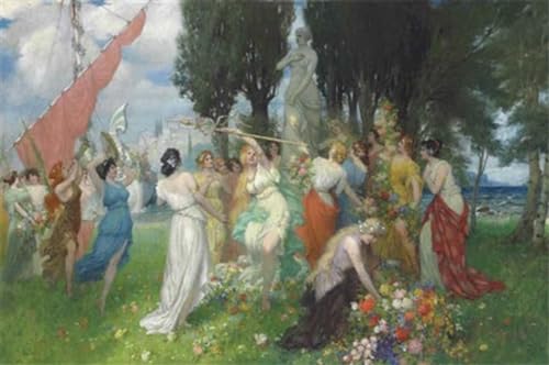 Pinturas Famosas Lienzo Ferdinand Laeeke decoración salón flora cuadro clásico