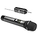 Microfono wireless, TONOR UHF sistema microfonico portatile in metallo cordless con ricevitore ricaricabile, uscita 1/4