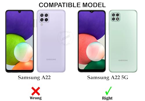 Image of Jkobi Back Cover for Samsung Galaxy A22 5G (Silicone Clear Shockproof Case with Camera Protection | Soft and Flexible | Transparent)